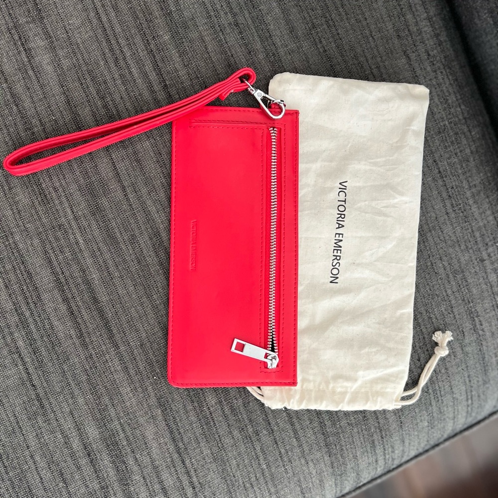 Victoria Emerson Red Wristlet Wallet